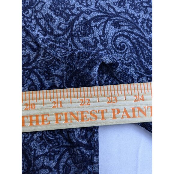 Liz Claiborne Liz & Co. Womens XL Navy Blue Paisley Print Top - Picture 7 of 9